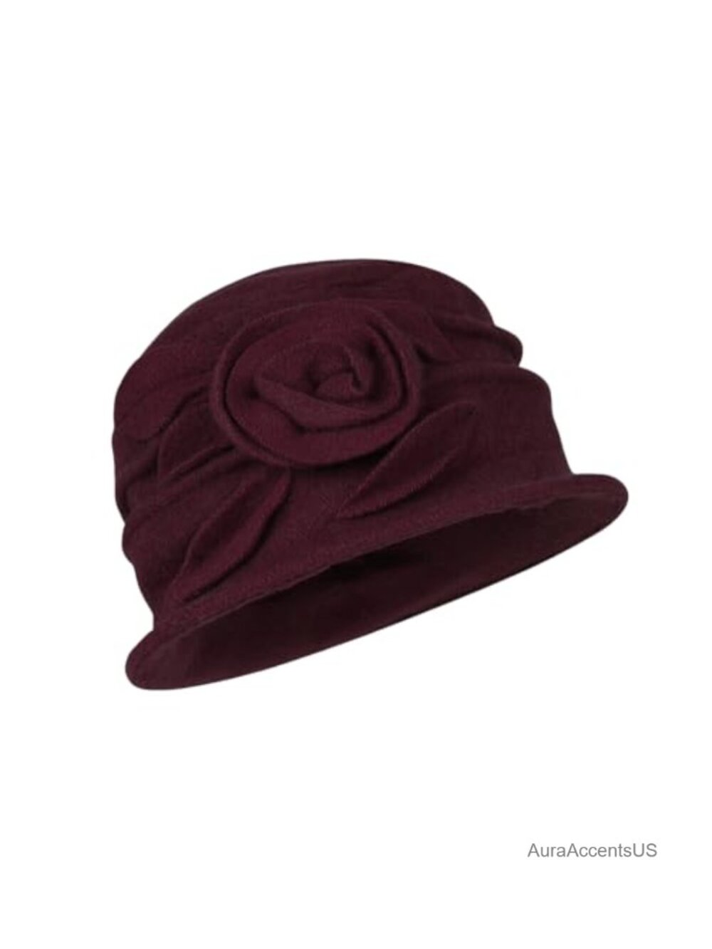Wool Cloche Bucket Hat Womens Floral Bowler Church Dress Winter Fedora
